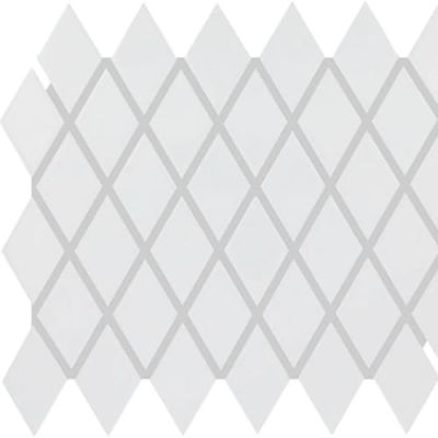 Daltile Color Wheel Retro Mosaic Arctic White Arabesque 0190ARA