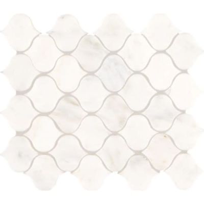 Daltile Marble Collection Deco First Snow Elegance 11 X12 Baroque M190-11251275POL