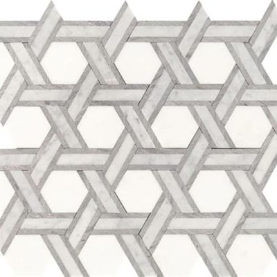 Daltile Fonte Deco Heather Harbor Blend Rotating Hexagon DA48