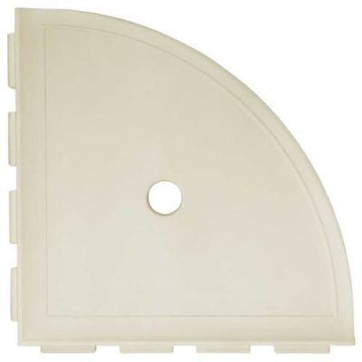 Daltile Bath Accessories Sand Large Corner Shelf with Flange CN11BA6801P