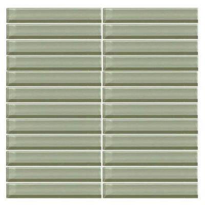 Daltile Color Wave Green Parade StraightJoint Mosaic CW1516MS1P