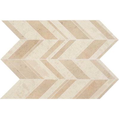 Daltile Limestone Collection Fusion Creme Large Chevron (Honed) DA17LGCHEVMS1U