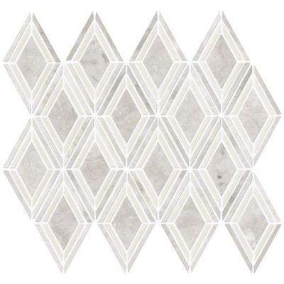 Daltile Stone Decorative Accents Argyle Blend White Mosaic DA21ARGYLEMS1L