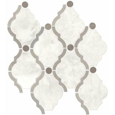 Daltile Stone Decorative Accents Stormy Mist Blend Framed Baroque Mosaic (Polished) DA26FRMBARQMS1L