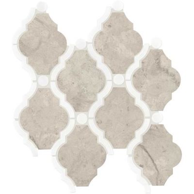 Daltile Stone Decorative Accents Volcanic Gray Blend Framed Baroque Mosaic (Honed) DA27FRMBARQMS1L