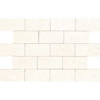 Daltile Limestone Collection Field Tile Blavet Blanc 3×6 Textured L340-36