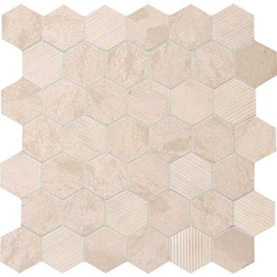 Daltile Limestone Collection Adour Creme Blend 2″ Hex L3412HEXMS1P
