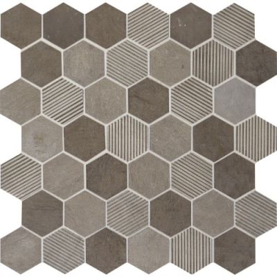 Daltile Limestone Collection Deco Moselle Gris Hexagon L346-1224
