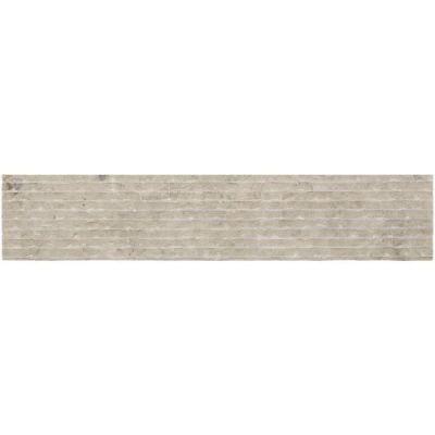 Daltile Limestone Collection Deco Volcanic Gray 4×20 Textured L725-420