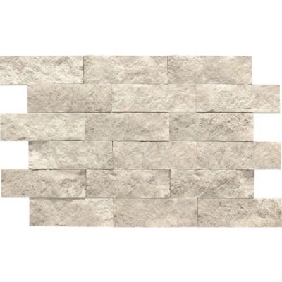 Daltile Limestone Collection Deco Arctic Gray 2×6 Brick Joint Honed L757-26HON