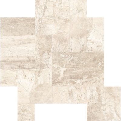 Daltile Marble Collection Deco Meili Sand Versailles Pattern 8×8 M106-88