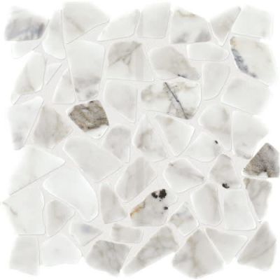 Daltile Marble Collection Deco Venetian Calacatta Pebble M474-1212POLPEB