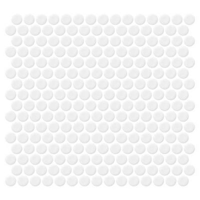 Daltile Retro Rounds Bold White Gloss RR0111PNYRDMS1P