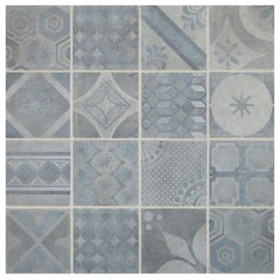 Daltile Sublimity™ Deco Energy Sequence Encaustic SB66-1111HON