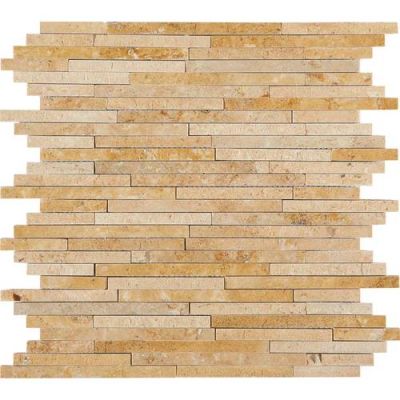 Daltile Travertine Collection Fossil Ridge Cross Cut 3/8xRandom (Polished, Honed, and SplitFace) T10238RANDMS1P
