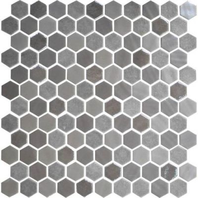 Daltile Uptown Glass Frost Moka UP181HEXMS1P