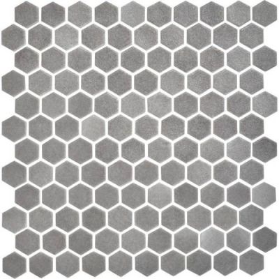 Daltile Uptown Glass Matte Frost Moka UP211HEXMS1P