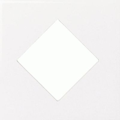 Daltile Fashion Accents 190 Arctic White 4 1/4 x 4 1/4 Diamond Insert FA5119044DIA1P