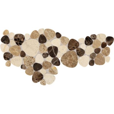 Daltile Fashion Accents Brown Pebble 12 x 12 Decorative Accent F0181212MS1P