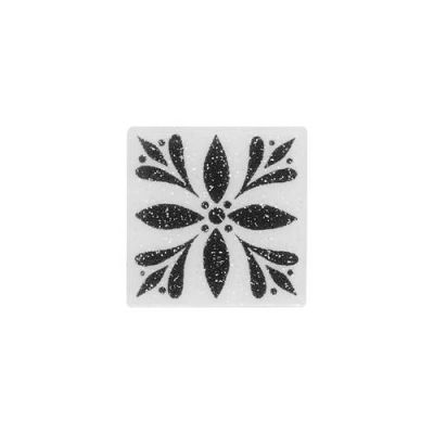 Daltile Fashion Accents White 2 x 2 Glimmer Insert(Set of 4) FA06