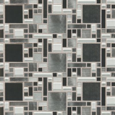 Daltile Fashion Accents Nickel Blend 12 x 12 Sheet Fortress Mosaic FA641212MGMS1P