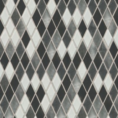 Daltile Fashion Accents Nickel Blend 12 x 12 Sheet Harlequin Mosaic FA6411HARMS1P