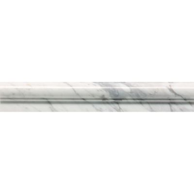 Shop Daltile Marble Collection Contempo White Chair Rail M313212cr1l Tile Stone Lockwood S Carpet