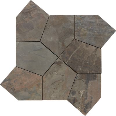Daltile Slate Collection California Gold (Pattern Flagstone Natural Cleft Gauged) S700PATTNFLAG1P