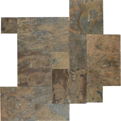 Daltile Slate Collection California Gold (Versailles Pattern Natural Cleft Gauged) S700PATTERN1P