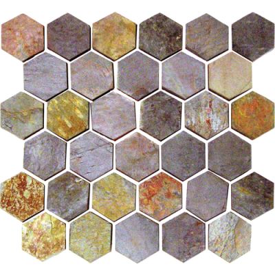 Daltile Slate Collection Indian Multicolor (Beehive Natural Cleft) S77122BHVMS1P