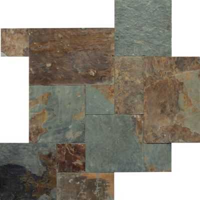 Daltile Slate Collection Mongolian Spring (Versailles Pattern Natural Cleft Gauged) S781PATTERN1P