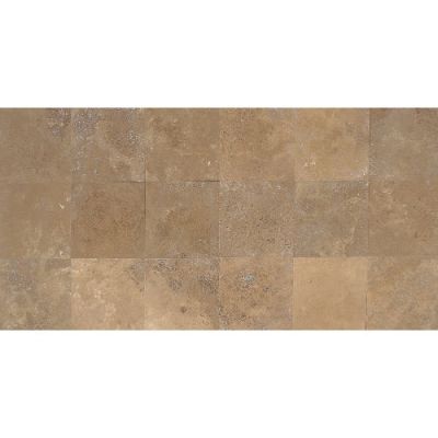 Daltile Travertine Collection Field Tile Noce 12×12 Textured T311-1212