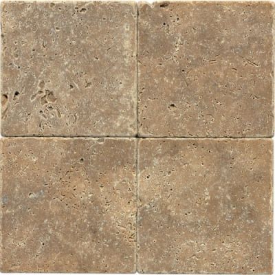 Daltile Travertine Collection Field Tile Noce 4×4 Textured T311-44