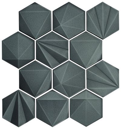 Marazzi Geometal Gunmetal GM04HEX33ST