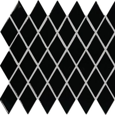 Daltile Color Wheel Retro Mosaic Black Harlequin K111HAR