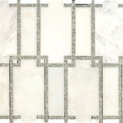 Daltile Lavaliere Deco First Snow Elegance/Ant Mirror Architectural Reflections LV10