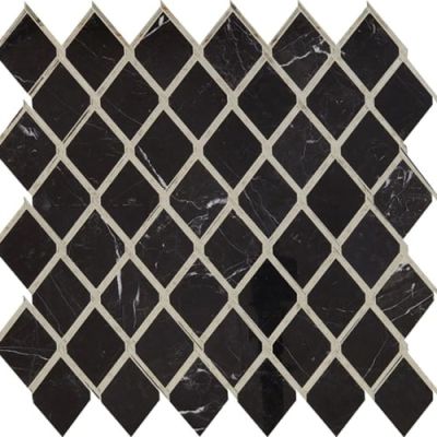 Daltile Lavaliere Deco Nero Marquina /Antique Mirror Chain Link LV22