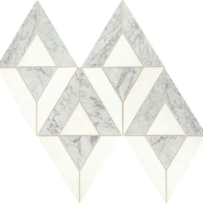Daltile Lavaliere Deco Carrara White/Thassos White Radiant LV24