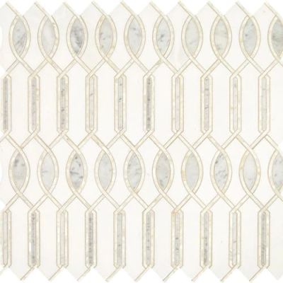 Daltile Lavaliere Deco Carrara/Thassos/Mother Pearl Imaginare LV33