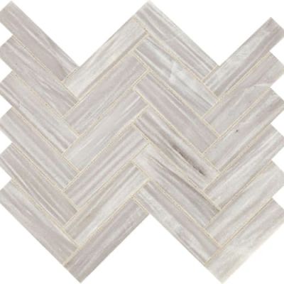 Daltile Fonte Mosaic Nautical Grey Herringbone M013-1X4