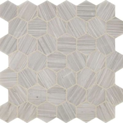 Daltile Fonte Mosaic Nautical Grey Hexagon M013-2
