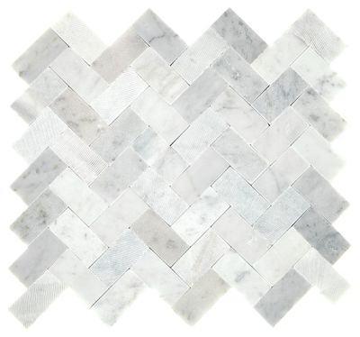 Daltile Minute Mosaix Carrara White M701HERRBSEMX