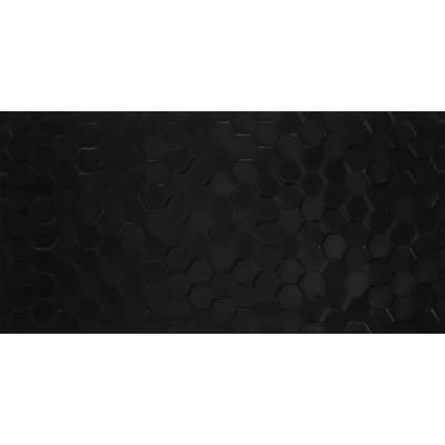 Daltile Multitude Field Tile Domino Black Hexagon 12×24 MU201224H1P2