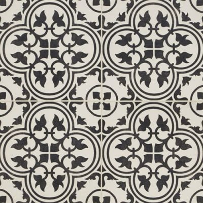 Daltile Memoir Deco Petal Black ME21