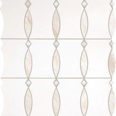 Daltile Perfit Mosaix Mosaic Namaste & Thassos Bannister PT40