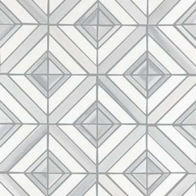 Daltile Perfit Mosaix Mosaic Grey Palissandro & Thassos Maze PT46