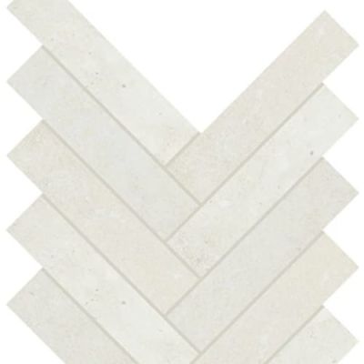 Daltile Rekindle Mosaic White Herringbone RK10HER