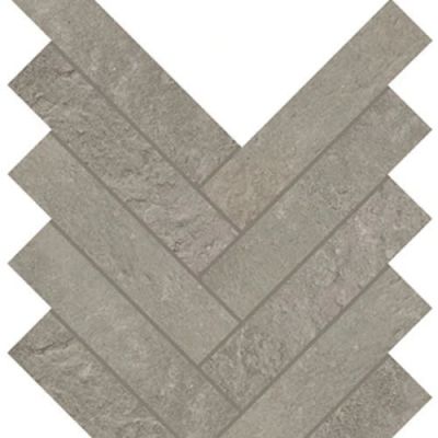 Daltile Rekindle Mosaic Medium Grey Herringbone RK13HER