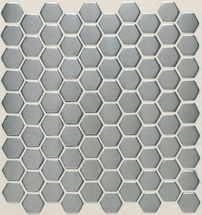 Daltile Metallica Brushed Stainless Steel SS50HEX11ST