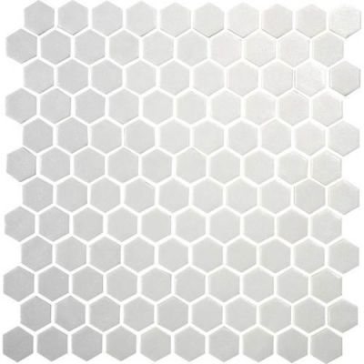 Daltile Uptown Glass Matte Alabaster UP201HEXMS1P